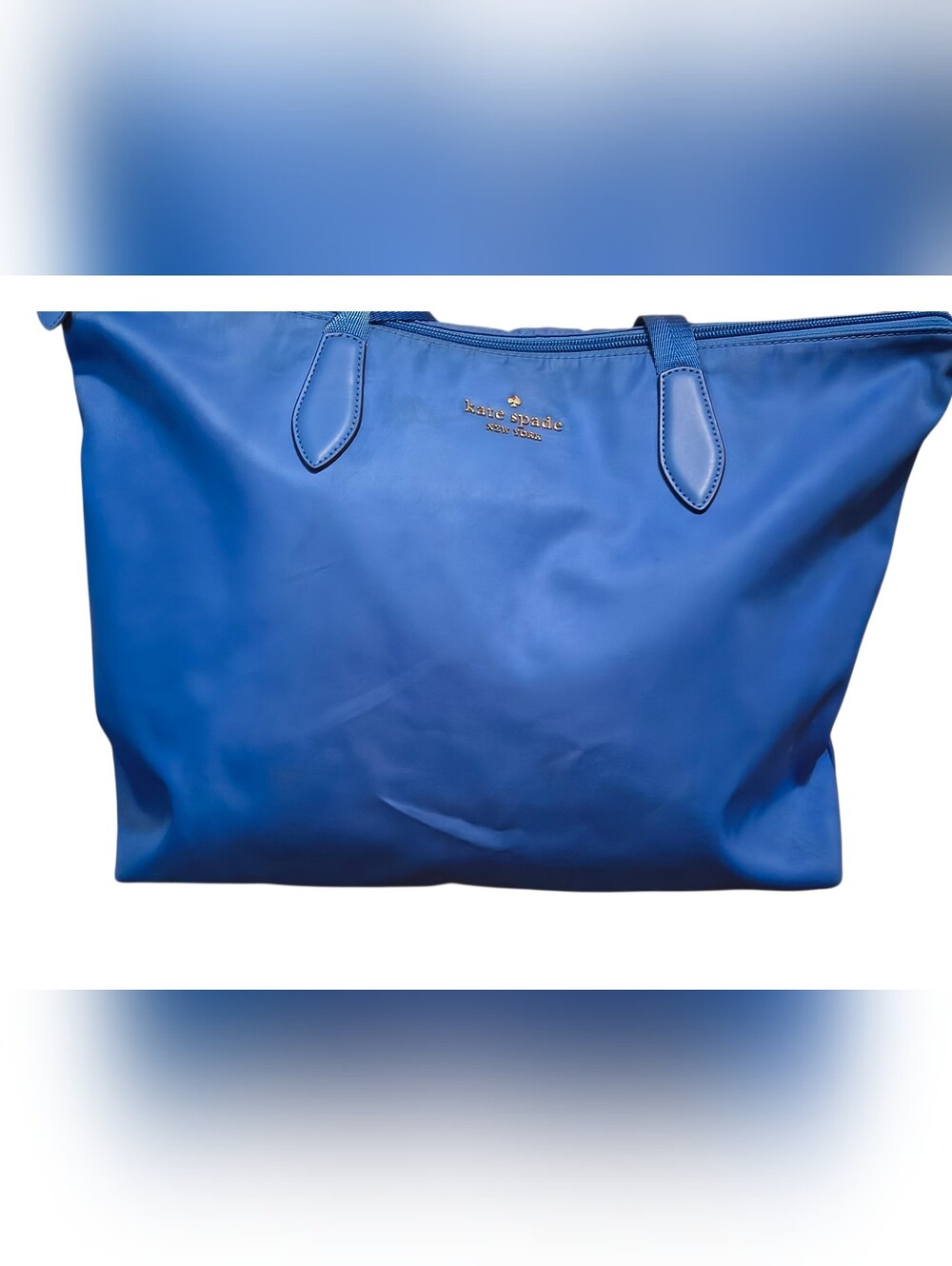 Kate Spade Kip XL Royal Blue Nylon Tote